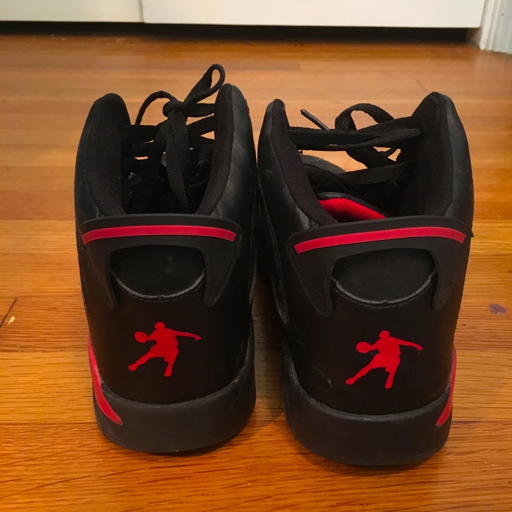 Red and black tennis shoes!!